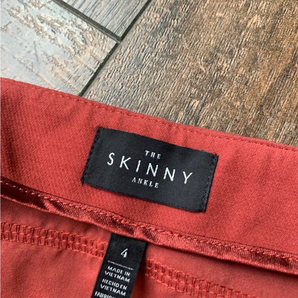 WHBM skinny crop pants. Rusty Red in color. Excellent condition. - Picture 2 of 4